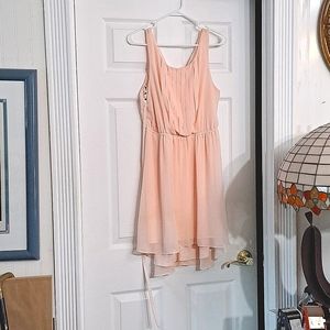 Candies ruffle mesh belted dress